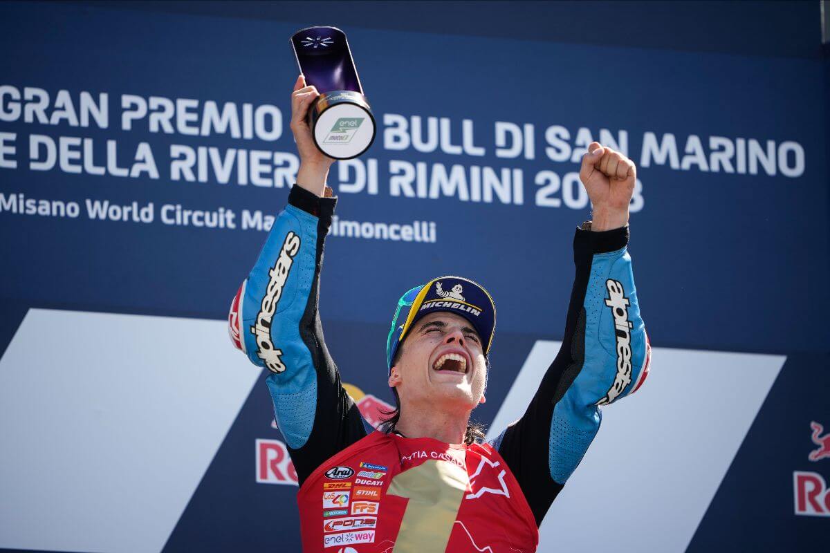 Mattia-Casadei-first-motoe-world-champion-misano-2023